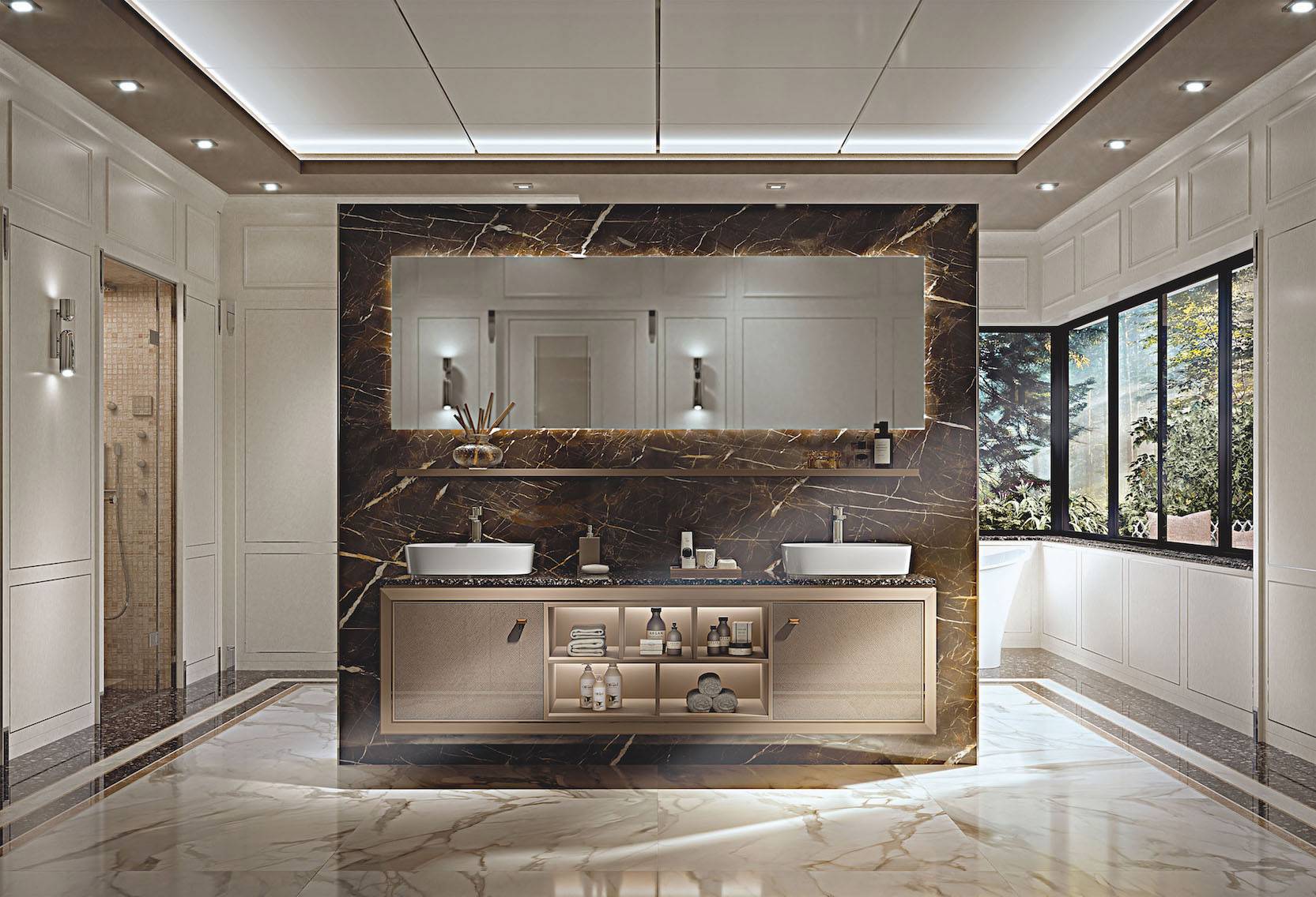 Luxury Bathroom by The Luxe Interior